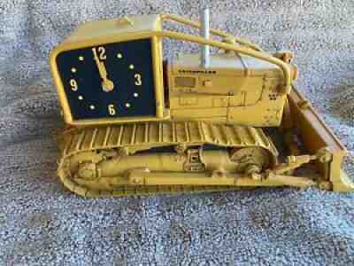 Vintage Danbury Mint Rare Caterpillar Tractor Clock BULLDOZER CAT D9