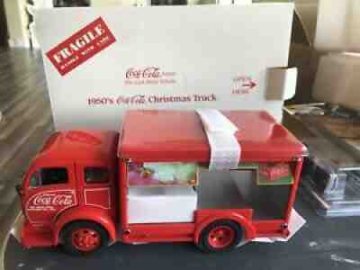 DANBURY MINT DIE CAST METAL - 1950'S COCA COLA CHRISTMAS TRUCK