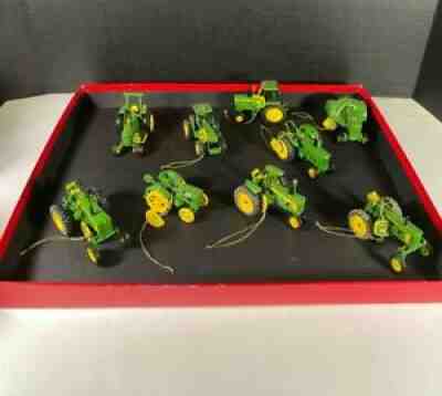24 John Deere Tractor Christmas Ornaments By The Danbury Mint w/Box Complete