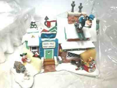 Danbury Mint Disney Christmas North Pole Post Office Winter Wonderland Mint