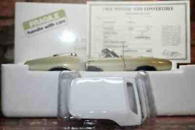 DANBURY MINT 1/24 SCALE 1968 PONTIAC GTO CONVERTIBLE IN BOX WITH TITLE