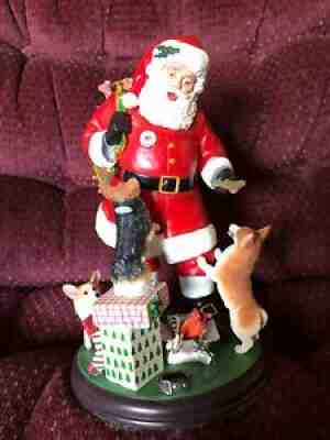 Danbury Mint Welsh Corgi -Santas And Corgis Rare nib