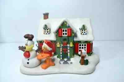 DANBURY MINT GARFIELD CHRISTMAS VILLAGE ALL 10 FIGURE â??CHRISTMAS AT GARFIELD'Sâ?