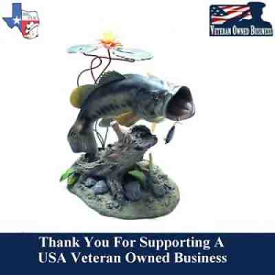 RARE! Danbury Mint Backwater Bass Sculpture By George Kruth Largemouth Fish Lure