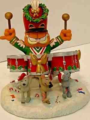 Garfield's Christmas Band Danbury Mint Figurines 5 Pc. Set SUPER RARE!
