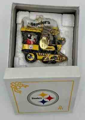Danbury Mint 2005 Pittsburgh Steelers NFL Express Train Ornament In Box ~ MINT