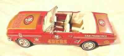 San Fransisco 49ers  1966  Ford Mustang Convertible Danbury Mint 1:24 Scale Car