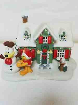 CHRISTMAS AT GARFIELDS GARFIELD'S CHRISTMAS VILLAGE DANBURY MINT 1994