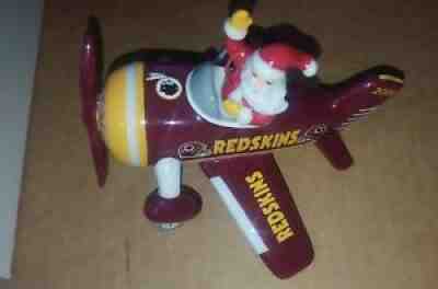 Danbury Mint NFL Washington Redskins Victory Plane Santa Christmas Ornament 2006