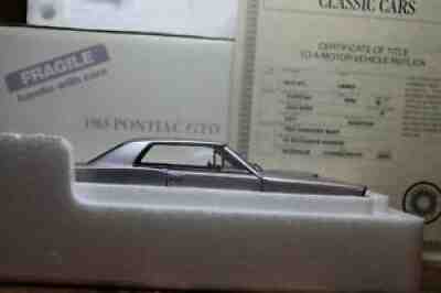 DANBURY MINT 1/24 SCALE 1965 PONTIAC TRI-POWER GTO COUPE IN BOX WITH TITLE