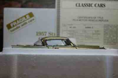 DANBURY MINT 1/24 SCALE 1957 STUDEBAKER GOLDEN HAWK IN BOX WITH TITLE