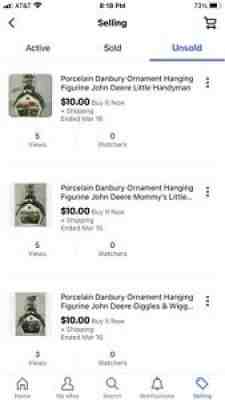 For teresaafree ONLY 7 Porcelain Danbury Ornament John Deere