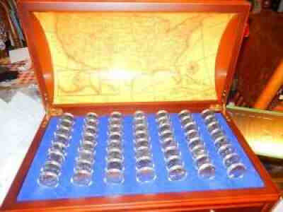 Danbury Mint State Quarter Treasure Chest With 728 + 1 Uncirculated Coins Sealed