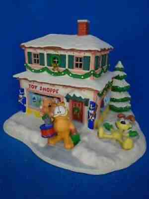Garfield's Christmas Village Toy Shoppe Danbury Mint Jim Davis 1994 EUC