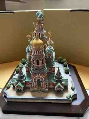 ST. PETERSBURG CHURCH OF THE RESURRECTION RUSSIA Replica Sculpture DANBURY MINT