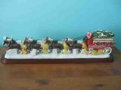 2002 Danbury Mint Budweiser Classic Clydesdales Winter Majesty (HTF) RARE