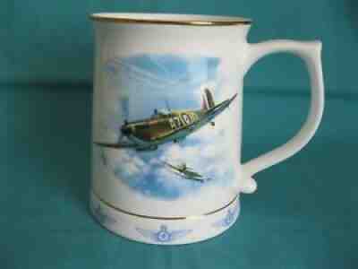 RAF 234 Squadron, Supermarine Spitfire tankard mug Melvyn Buckley, Danbury Mint