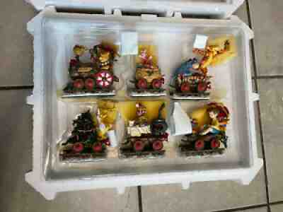 Winnie the Pooh Christmas Train Danbury Mint 6pc Set Disney