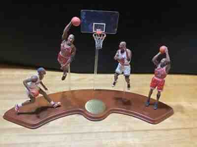 Michael Jordan Danbury Mint 4 Figurines Chicago Bulls Rare! Excellent ConditionÂ 