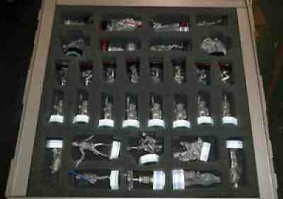 DANBURY MINT STAR WARS CHESS SET 32 PEWTER PCS PLUS BOARD & Book 1994