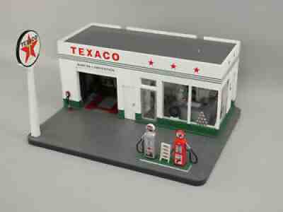 Danbury Mint 1/24 Scale Vintage Texaco Gas Station Display Authentic Detailed