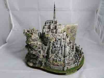 RARE DANBURY MINT LORD OF THE RINGS MINAS TIRITH LIGHTED SCULPTURE LOTR 10x10