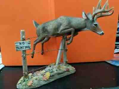 "Out of Bounds" Deer Sculptural Collection by Curtis Christensen Danbury Mint