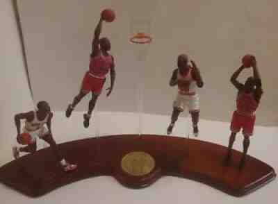 Danbury Mint Michael Jordan Lifetime of Achievement 4-Figure Display + Backboard