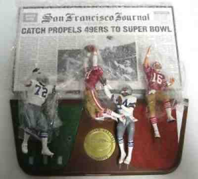 DANBURY MINT "The Catch" 49ers Cowboys Super Bowl MONTANA Unassembled w BLEMISH