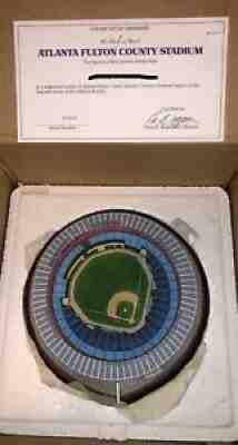 Danbury Mint Fulton County Stadium Atlanta Braves - New In Box/Never Displayed