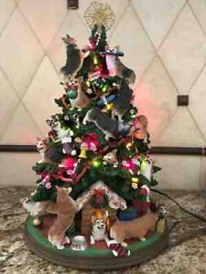 Rare Danbury Mint Corgi Christmas Tree