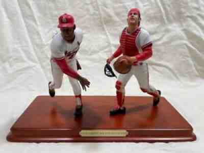 Danbury Mint Figurines MLB Baseball Bob Gibson/Tim McCarver St. Louis Cardinals