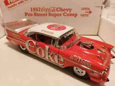 Perfect Rare Danbury Mint 1957 Coca Cola Chevy Pro Street Super Comp 1:24 Scale