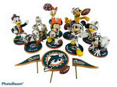 ð??¥ Danbury Mint â?¢ NFL Miami Dolphins Disney Stars Of The Dolphins â?¢ Mickey Goofy