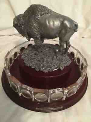 Danbury Mint United States Buffalo Nickels Crystal Collection and Stand