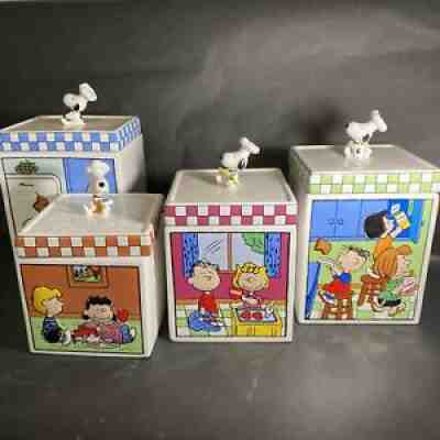 Vintage Peanuts: Danbury Mint Canister Collection - Set of 4 / BG