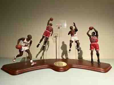 Danbury Mint 4 Figure Michael Jordan Lifetime Of Achievement - Damaged