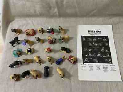 Danbury Mint Purely Pugs Collection Of 25