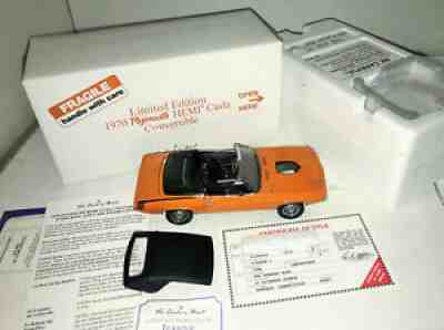 1/24 Diecast Danbury Mint 1970 Plymouth Hemi Cuda Convertible Limited Edition