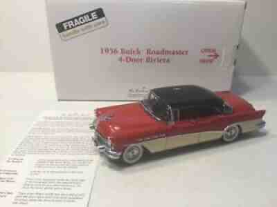 DANBURY MINT 1956 BUICK ROADMASTER RIVIERA 4 DOOR, 1/24 SCALE, â??RAREâ? NMIB