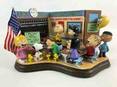 The Danbury Mint â??YOUâ??RE A CLASS ACTâ? Charlie Brown Snoopy School Figurine