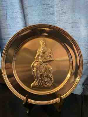 Danbury Mint "Moses" by Michelangelo Sterling Silver Collector Plate