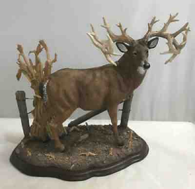 RARE! Danbury Mint ~ AUTUMN LEGEND ~ Whitetail Deer Sculpture (Massive Rack)