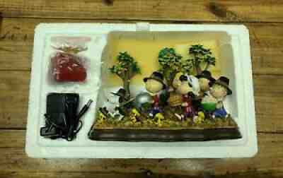 PEANUTS DANBURY MINT THANKSGIVING A TIME TO GIVE THANKS SCULPTURE LIGHT UP