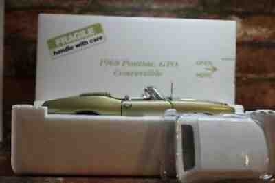 DANBURY MINT 1/24 SCALE 1968 PONTIAC GTO (GOAT) GOLD CONVERTIBLE IN BOX NO TITLE