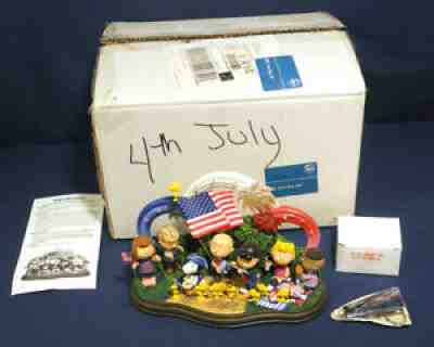 Danbury Mint Peanuts Yankee Doodle Dandy 4th of July with Box Works Excellent