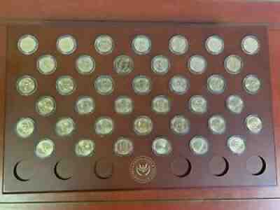 Danbury Mint Presidential Golden Dollar Coins Master Set 39 Rolls