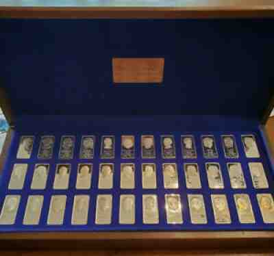 The Danbury Mint Presidential Silver Ingots 1 Troy oz edition Set of 36 Troy oz