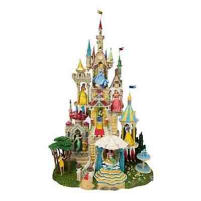 DISNEY DANBURY MINT FIGURINE ENCHANTED DISNEY PRINCESS CASTLE - RARE