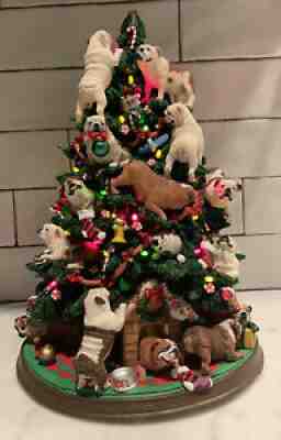 DANBURY MINT BULLDOG CHRISTMAS TREE - RETIRED